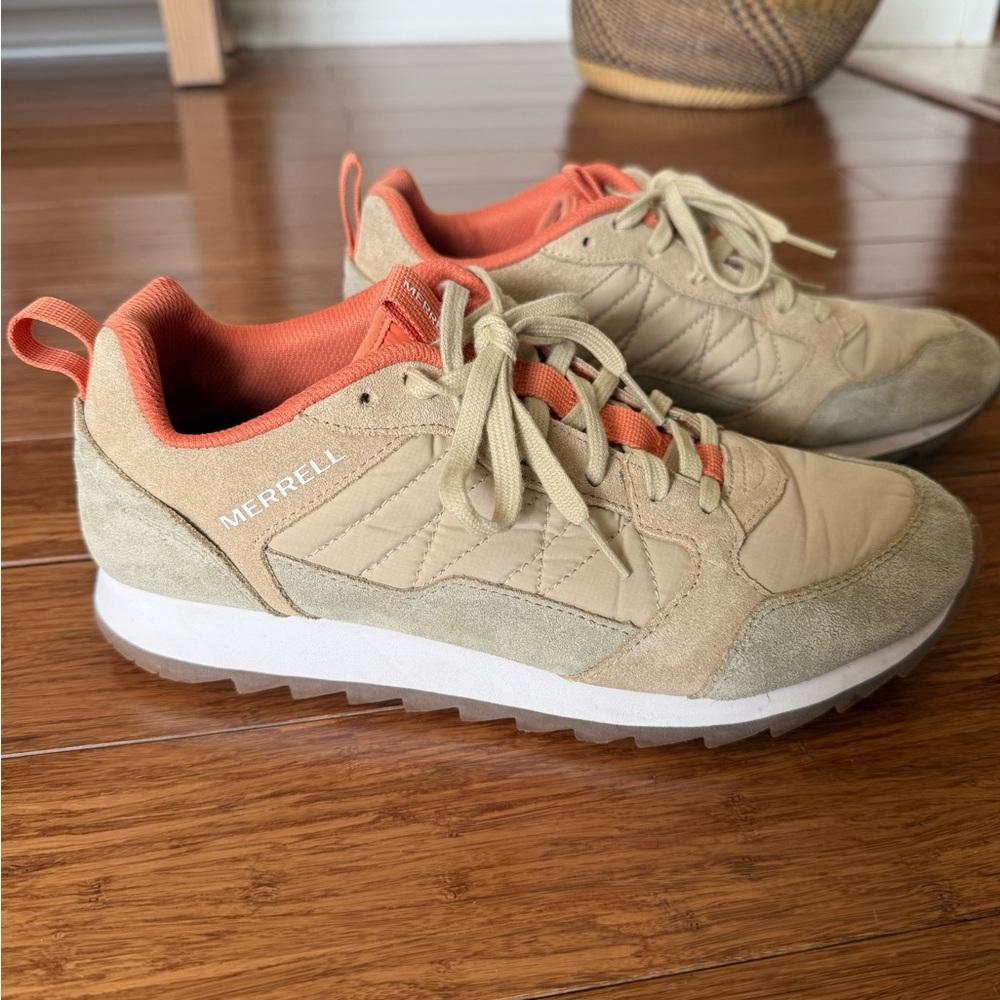 Merrell Alpine Sneaker- Tan and Coral